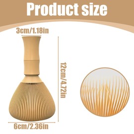 Tomedeks Yellow Plastic Reusable Matcha Whisks Matcha Whisk Green Tea Whisk For Tea Ceremony Tea Drinking