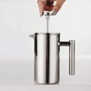 Small Stainless Steel French Press, 12oz Dual-Filter Coffee Plunger Pot