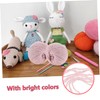 DOITOOL 2 Rolls Chenille Velvet Yarn for Doll Knitting and
