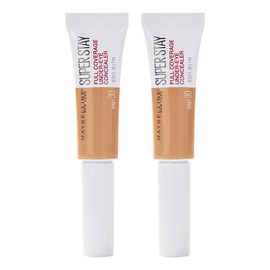 2 x Maybelline Superstay Full Coverage Under-Eye Concealer 6ml - 30 Honey