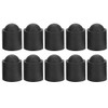 Alomejor 10pcs Pool Cue Caps Rubber Cue Cover Billiards Cues