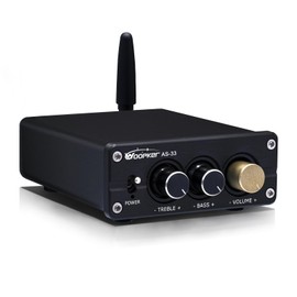 WOOPKER AS-33 Stereo Receivers Amplifier Home Audio,2 Channel 200W Dual TPA3116 Class D Amp,Bluetooth 5.3 Amplifier for Home Speakers, Audio Receiver with RCA,AUX Input