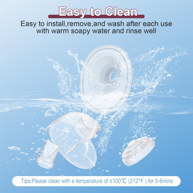 Two Complete Sets Compatible with Momcozy M5 Breast Pump Replacement