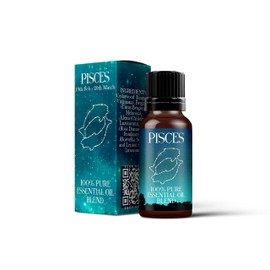 Mystix London | Pisces Pure & Natural Essential Oil Blend 10ml - for Diffusers, Aromatherapy & Massage Blends | Perfect as a Gift | Vegan, GMO Free