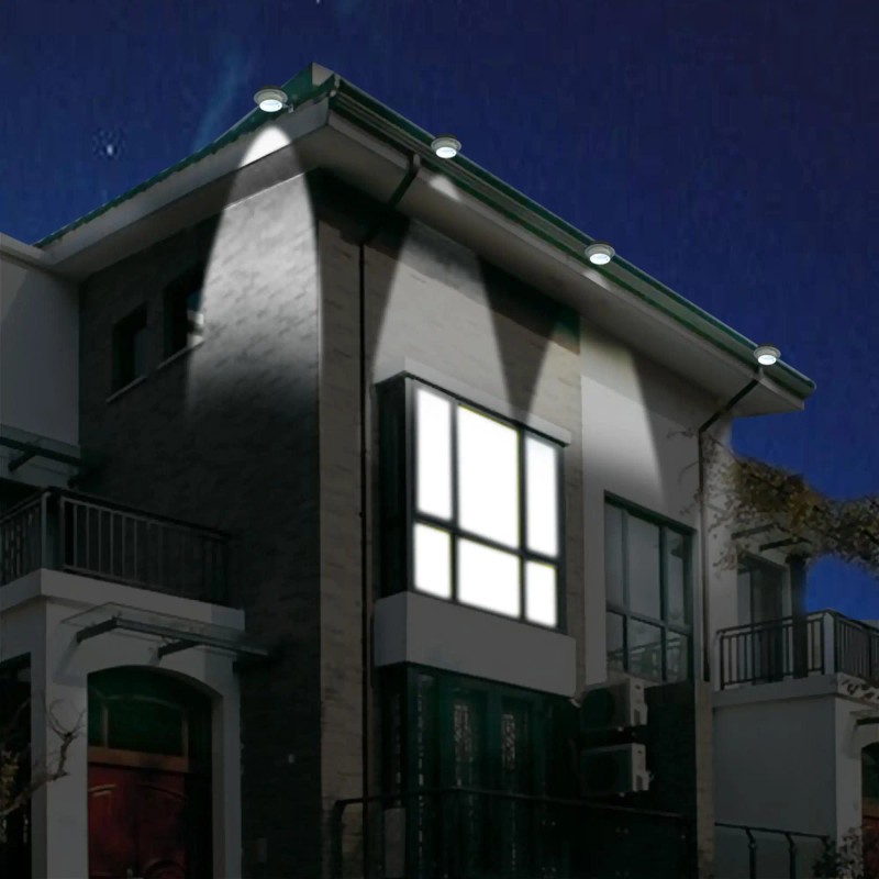 Solar Powered LED Garden Light With Bracket White Light ABS