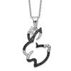 IceCarats 925 Sterling Silver Black White Cubic Zirconia CZ Bunny