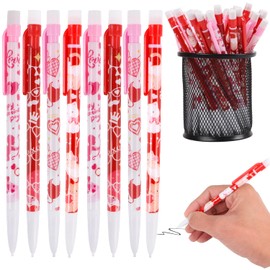 DIYASY 48 Pcs Valentine's Day Mechanical Pencils, Valentine Machine Pencil Bulk with Erasers Party Favor Supplies Classroom Rewards Prizes Stationery Decorations