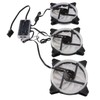 CPU Fan 11 Blades RGB Colorful Enhanced Frame Design Shockproof