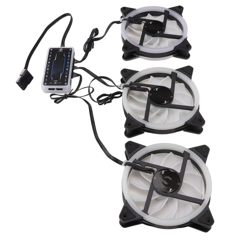CPU Fan 11 Blades RGB Colorful Enhanced Frame Design Shockproof