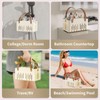 Portable Shower Caddy,Foldable Shower Caddy with Handle and Adjustable Divider,Plastic