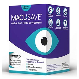 Macu-SAVE Food Supplement for Macular Health with Meso-Zeaxanthin/Lutein and Zeaxanthin - 90 Capsules