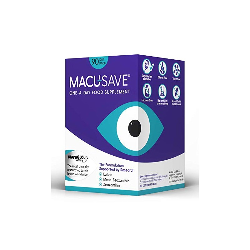 Macu-SAVE Food Supplement for Macular Health with Meso-Zeaxanthin/Lutein and Zeaxanthin