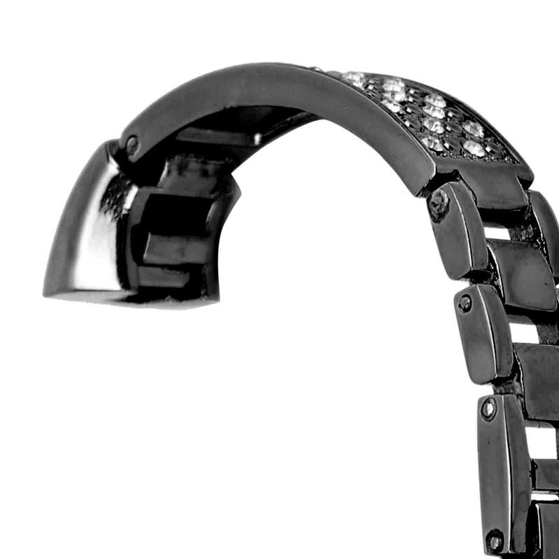 Stainless Steel Bracelet Women Inlay Rhinestones Wristband Wrist Decoration for