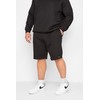 BadRhino Mens Big & Tall Jogger Shorts Black, Black