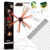 Morinoli Chimney Sweep Kit - 46 Feet, Chrome Button Locking