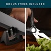 CuCut 16-Piece Kitchen Knife Set with Block - High Carbon