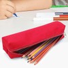 Waytex Small Rectangular Pencil Case Red 21 x 4 x