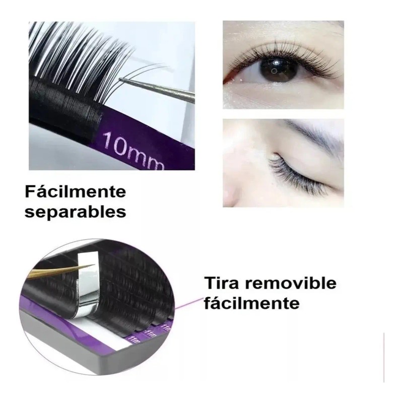 Extensiones De Pestañas Nagaraku Premium Una Sola Medida