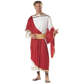 California Costumes Men's Adult-Caesar, Red/White, Standard Costume
