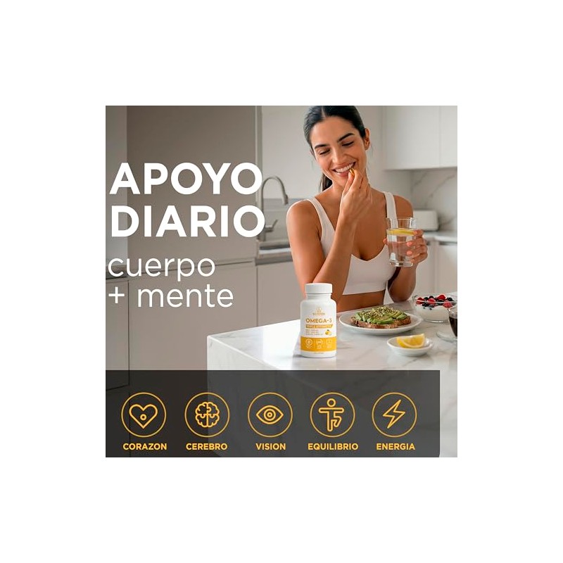 Omega 3 3600 mg con EPA 1300 mg y DHA