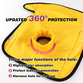 Hisprout 360 Comfort Universal Child Seat Protector Pad for Potty Training, Nappy Leaks for Toilet Training, Fit All Sizes Car Seats (Yellow)