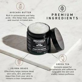 Productos para hombres Brickell, enjuague para renovación facial