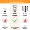 Megereet E14 LED Bulb 7W 750LM 120V European Light Bulbs