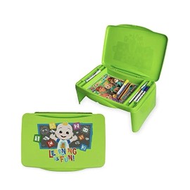 Cocomelon Adjustable Folding Lap Desk with Storage for Kids Homework Art
