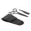 Hemoton 3pcs Mustache and Eyebrow Trimming Scissors Set Stainless Steel