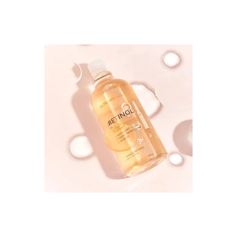 Tónico Retinol Renovación Celular Antiedad 500 ML Piel Uniforme ULTRAMO