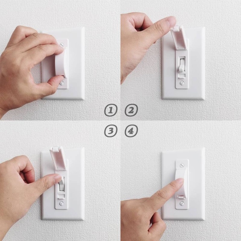 Wall Switch Guard, ILIVABLE Childproof Light Switch Plate Covers Protects