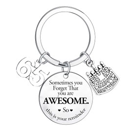 Happy 65th Birthday Gifts Sometimes You Forget You're Awesome 65th Keychain 65th Inspirational Gifts 65th Birthday Keychain 65th Birthday Present