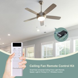 Universal Ceiling Fan Remote Control Kit, 3 Speed Timing Remote,Fan lamp, for Hunter/Harbor Breeze/Westinghouse/Honeywell/Other Brand, Replacement Parts