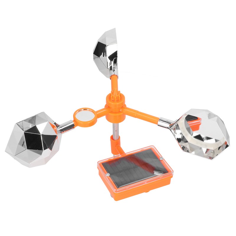 White Solar Sound Light Bird Repeller 360° Rotating Solar Bird