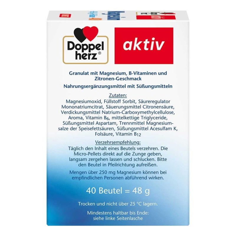 Doppelherz Magnesium + B Vitamins Direct Pellets