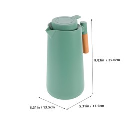 Ciieeo 34Oz Thermal Coffee Carafe Insulated Water Jug with Liner Ergonomic Design for Effortless Pouring for Coffee Tea Hot Beverages for Home Office Use