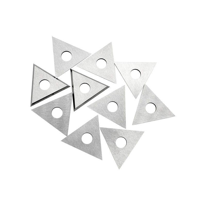 Paint Scraper Carbide Blades Double-Edged Reversible Replacement Blade (1" Triple-Edge