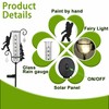 Rain Gauge Outdoor with Decorative Metal Black Sasquatch Solar Light