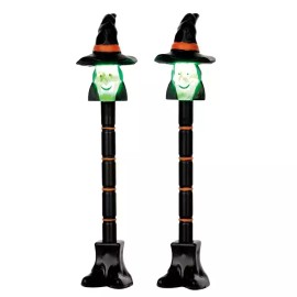 Lemax Spooky Town WITCH LAMP POST #54914 • RETIRED • NEW