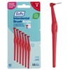 TePe Interdental Brush Angle, Red, 0.5mm/ISO 2, 6pcs, Interspace Cleaning,