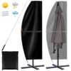 Onlyesh Parasol Protective Cover with Pole, 420D Protective Cover for