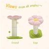 PEQULTI Flower Cat Scratching Post, Small Cat Tree, Scratcher for