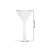 Glass Funnel Set for Lab: 3 Pack Heavy Wall Borosilicate