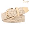 JASGOOD Women Braided Woven Elastic Stretch Belt Canvas Casual Belt
