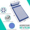 Sivan Health and Fitness Acupressure Mat and Pillow Set -