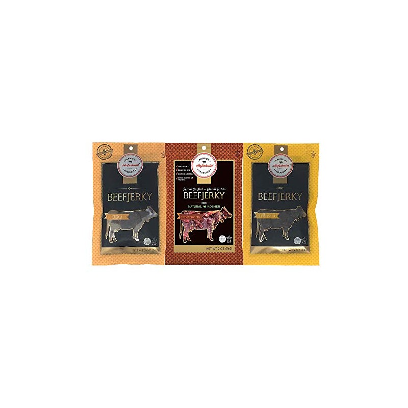 Aufschnitt Grass Fed Beef Jerky - Low Sodium, Certified Kosher