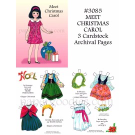 Forget-me-Not Publishing MEET CHRISTMAS CAROL, Paper Doll NEW UNCUT #2085