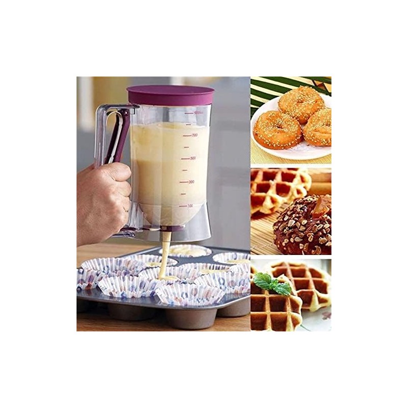 TKUS Cupcake Pancake Cookies Cream Dispenser Cake Mix Jug Baking