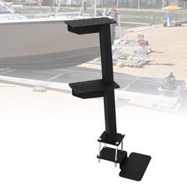 Heavy Duty Boat Trailer Step, 2 Step Ladder Universal Fit for Trailer Tongue Access, 460 Lbs Load Capacity