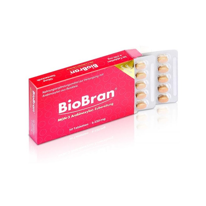 Biobran MGN3 250mg, 50 Tablets